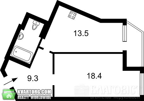 Sell 1-room apartment. Киев, Бажана — photo 7