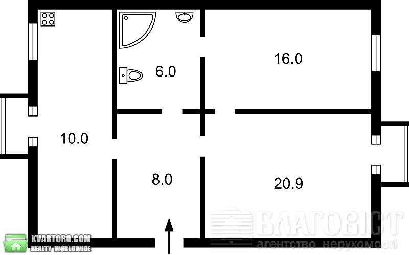 Sell 2-room apartment. Киев,  Паньковская — photo 2