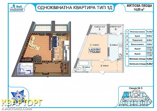 Sell 1-room apartment. Киев,  Правды пр — photo 4