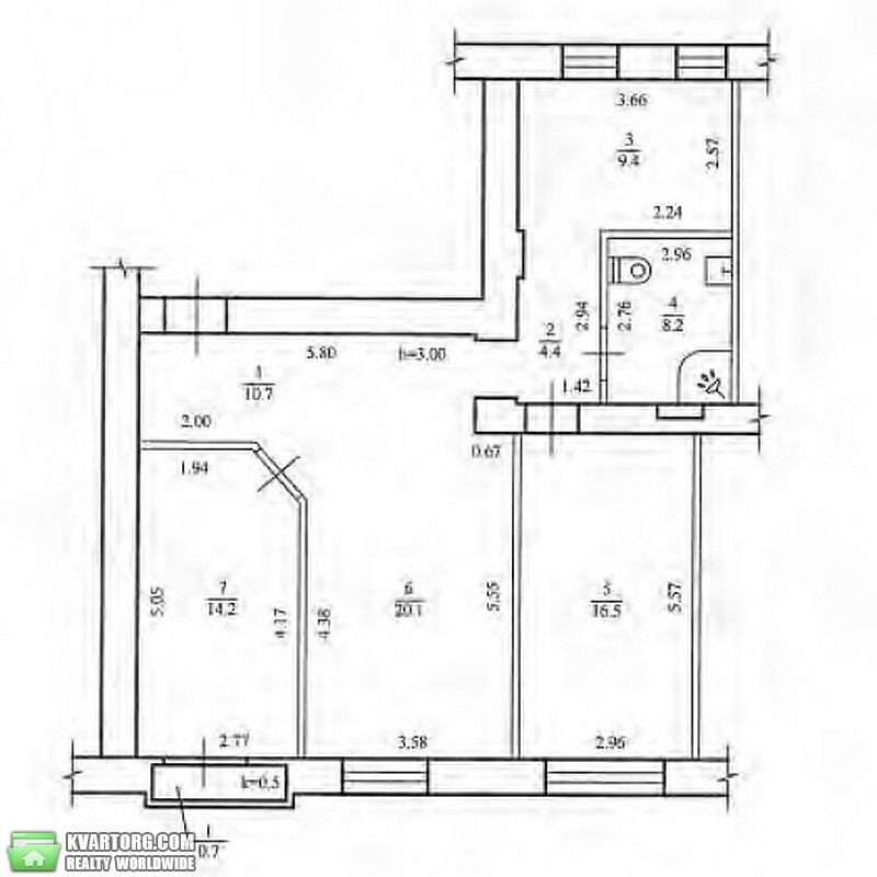 Sell 3-room apartment. Днепропетровск, К.Маркса — photo 1