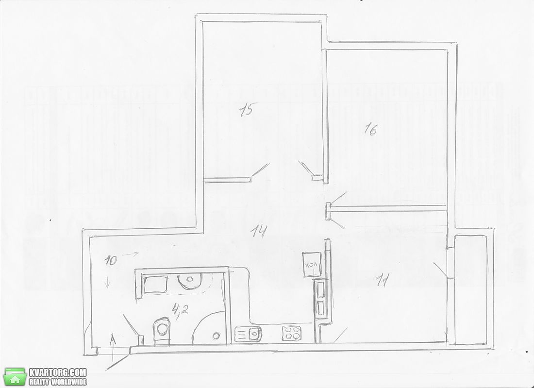 Sell 2-room apartment. Киев, Моторный пер. — photo 2