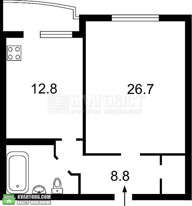 Sell 1-room apartment. Киев,  Княжий Затон — photo 2