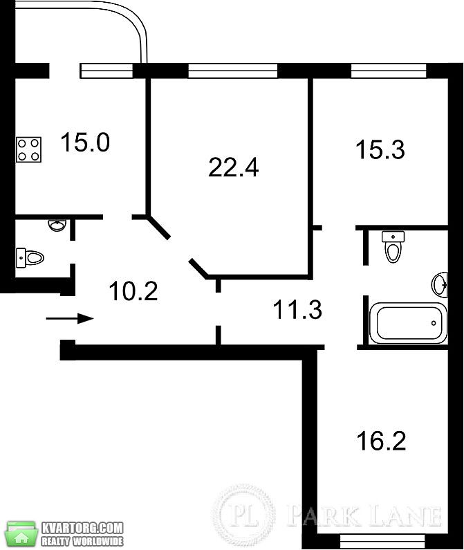 Sell 3-room apartment. Киев,  Пчелки — photo 1