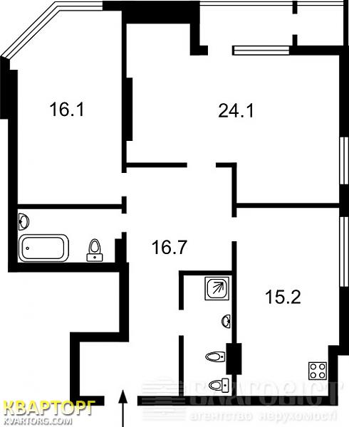 Sell 3-room apartment. Киев,  Ахматовой — photo 1