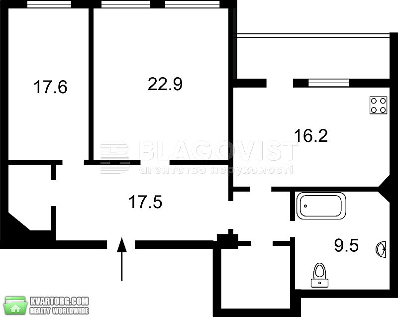 Rent out 2-room apartment. Киев,  Дружбы Народов бул — photo 9