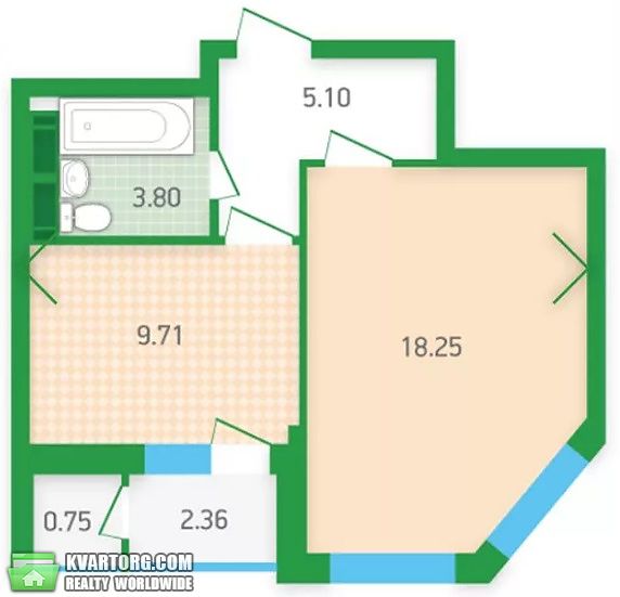 Sell 1-room apartment. Киев,  Кайсарова — photo 3