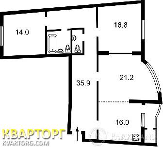 Sell 3-room apartment. Киев, Днепров.наб. — photo 2