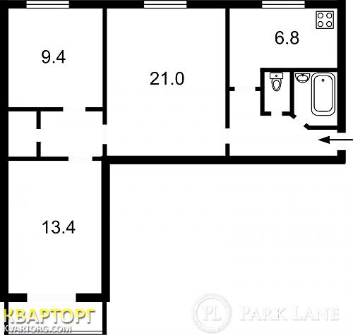Sell 3-room apartment. Киев, Жилянская — photo 2