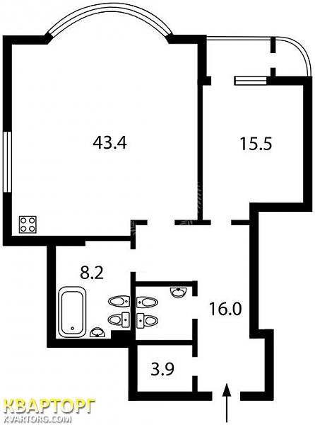 Sell 2-room apartment. Киев, Барбюса Анри — photo 3