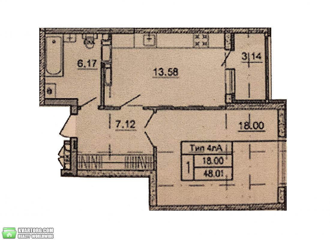 Sell 1-room apartment. Киев,  Краковская — photo 3