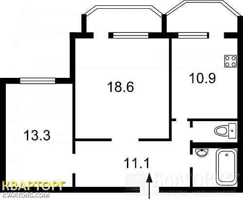Sell 2-room apartment. Киев, Вильямса — photo 6