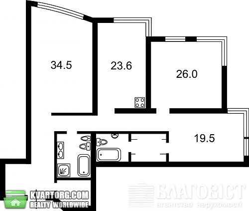 Sell 3-room apartment. Киев, Кловский спуск — photo 6