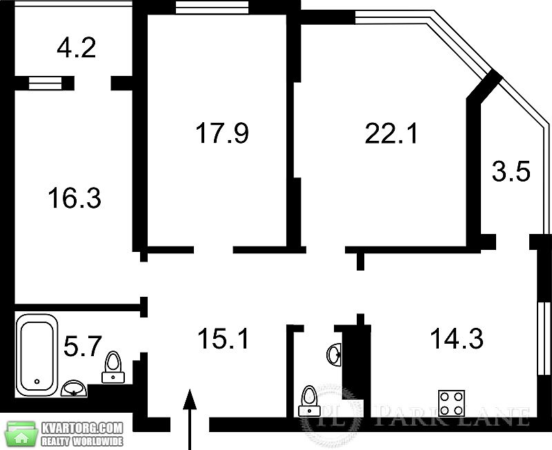 продам 3-комнатную квартиру. Киев,  Пчелки - фото 5