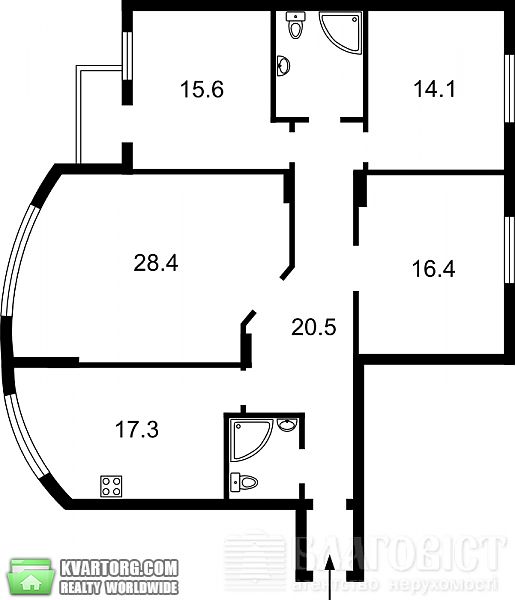 Sell 4-room apartment. Киев, Краснозвездный пр — photo 2