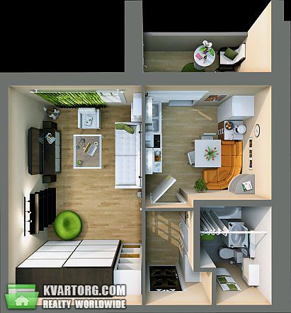 Sell 1-room apartment. Киев,  Богдана Хмельницкого — photo 1