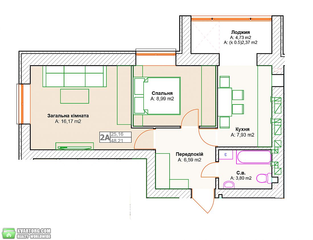 продам 2-комнатную квартиру. Ирпень,  джерельная - фото 1