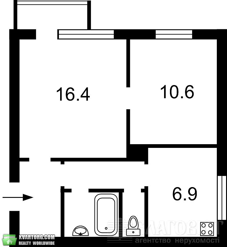 Sell 2-room apartment. Киев,  Кудрявская — photo 3