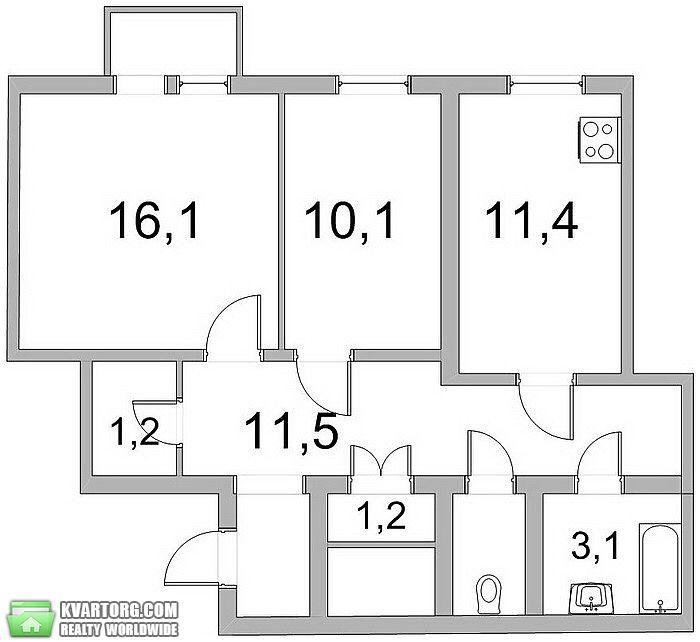 Sell 2-room apartment. Киев,  Круглоуниверситетская — photo 1