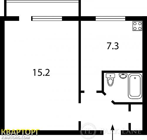 Sell 1-room apartment. Киев,  Невская — photo 2