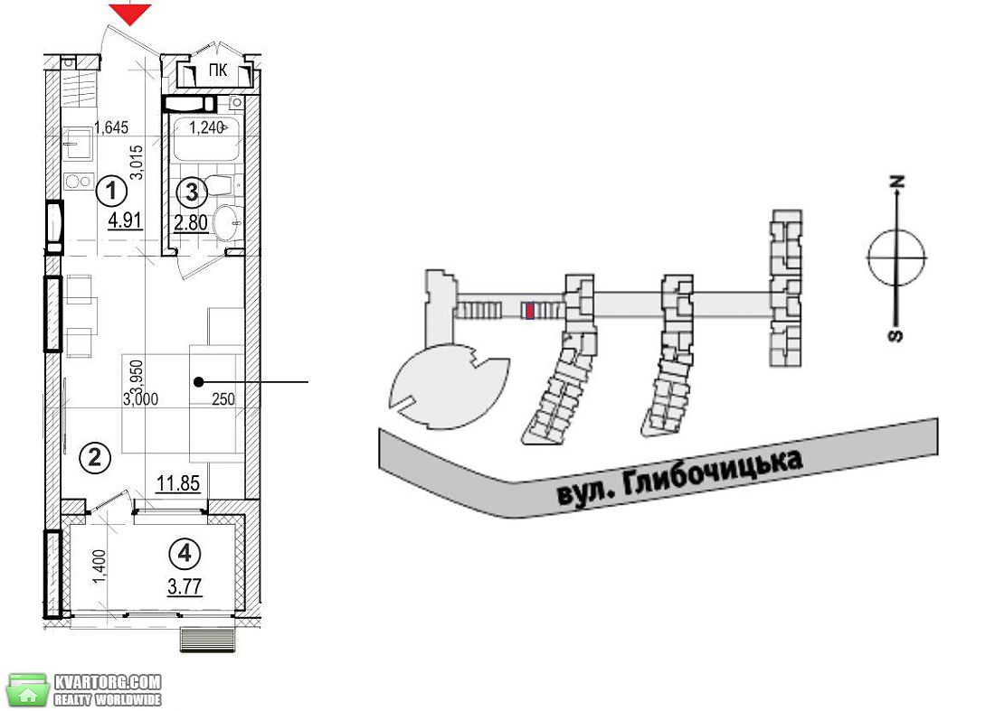 Sell 1-room apartment. Киев,  Глубочицкая — photo 3
