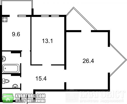 Sell 2-room apartment. Киев, Урловская — photo 6