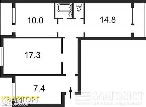 Sell 3-room apartment. Киев,  Гмыри — photo 2