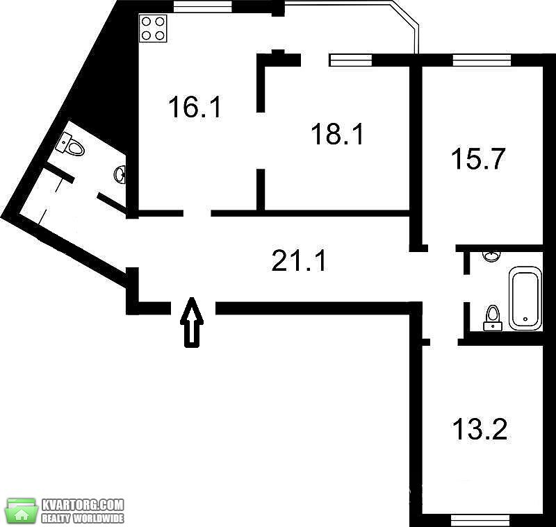 Sell 3-room apartment. Киев,  Вишняковская — photo 9