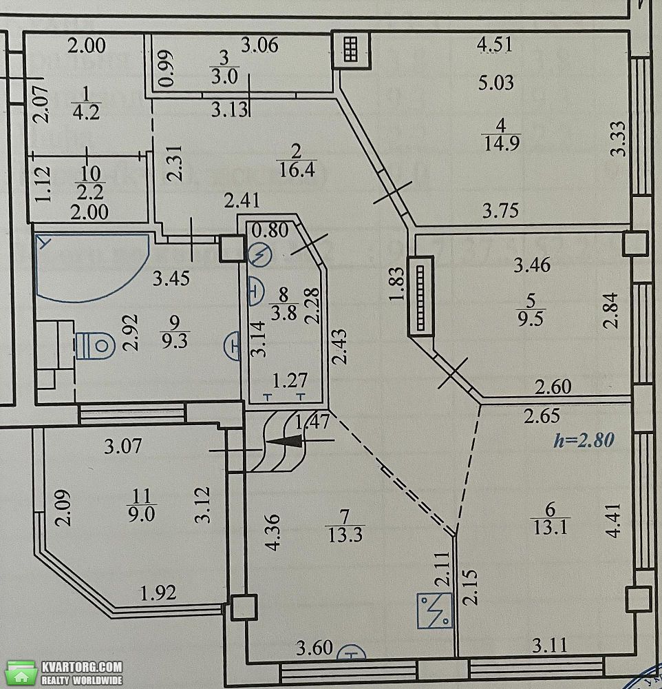 Sell 3-room apartment. Киев, Соляная — photo 8