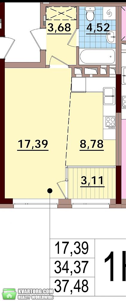 Sell 1-room apartment. Киев,  Правды пр — photo 3