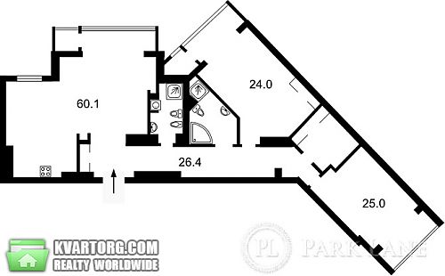 Sell 3-room apartment. Киев, Щорса — photo 2
