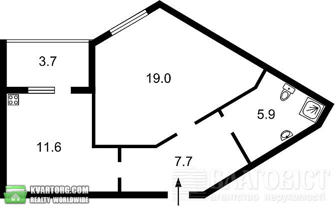 Sell 1-room apartment. Киев,  Заречная — photo 2