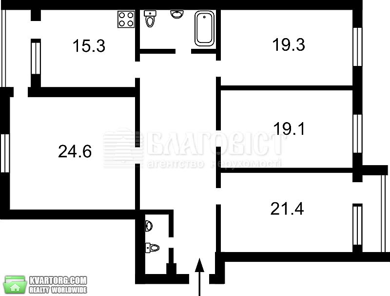 Sell 4-room apartment. Киев,  Тимошенко — photo 1