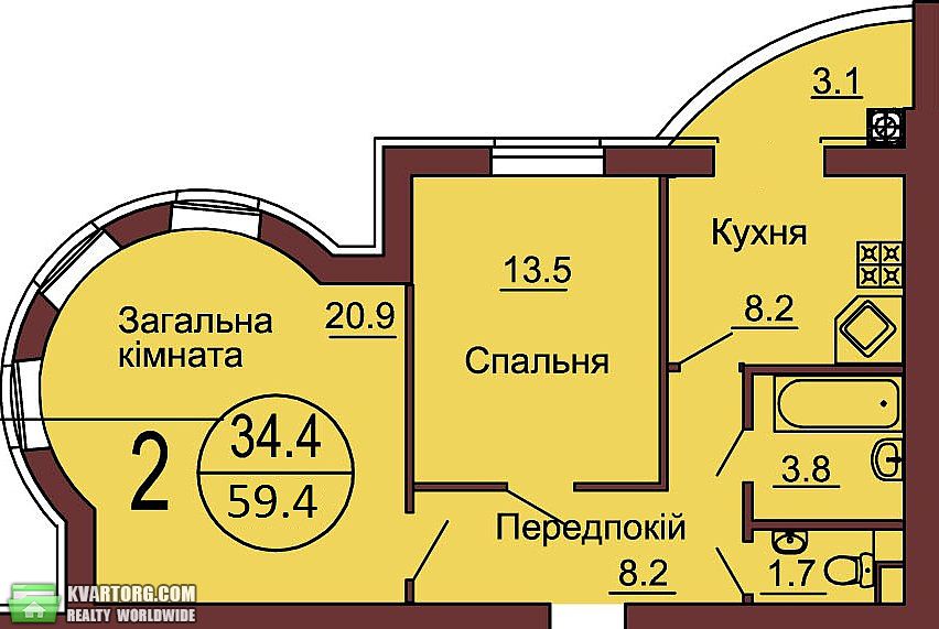 Sell 2-room apartment. Киев,  Большая Окружная — photo 7