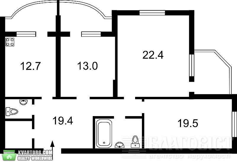 Sell 3-room apartment. Киев, Науки пр — photo 2