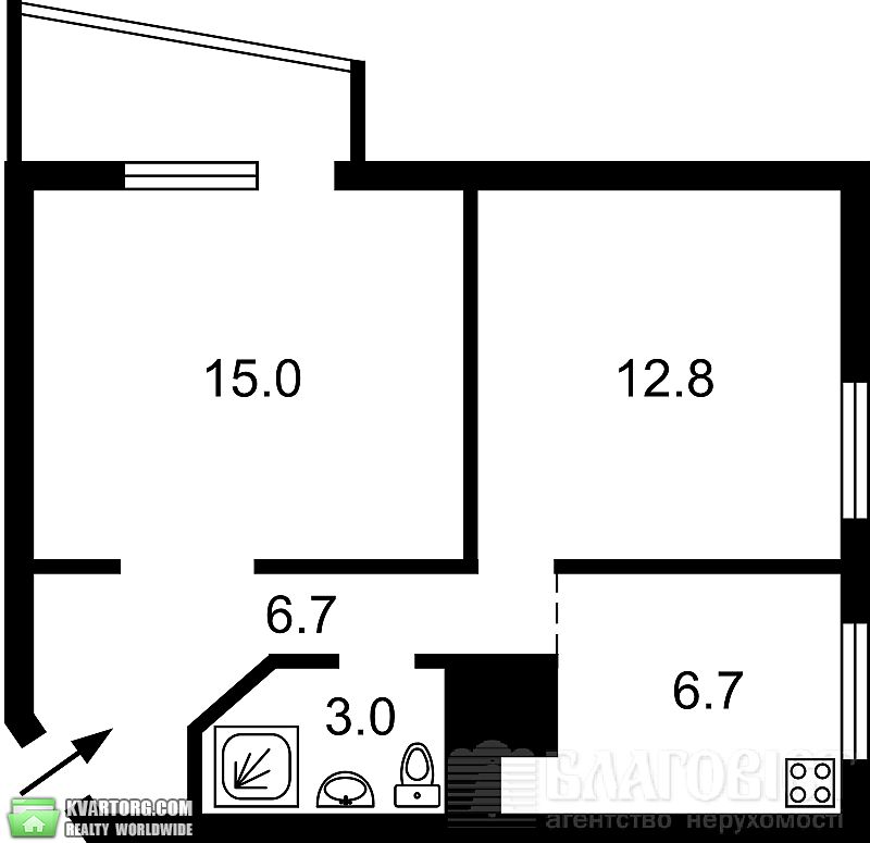 Sell 2-room apartment. Киев,  Леси Украинки бул — photo 3