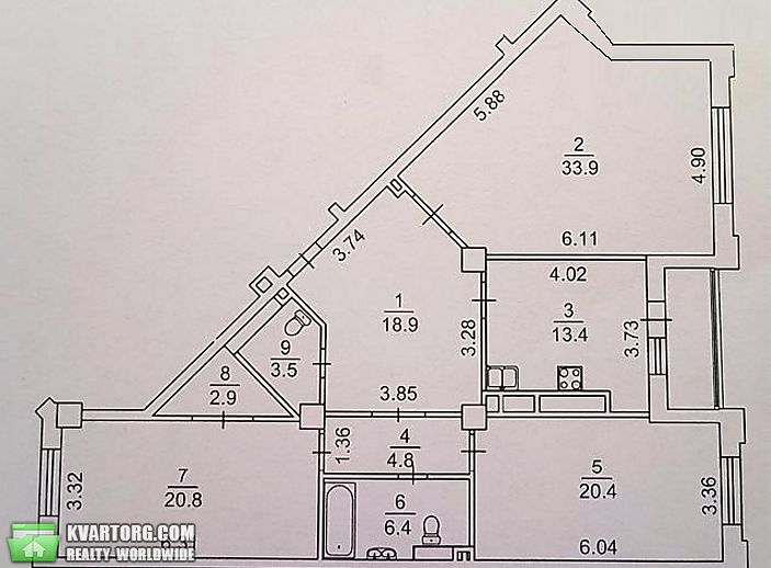 Sell 3-room apartment. Киев,  Днепровская наб — photo 3