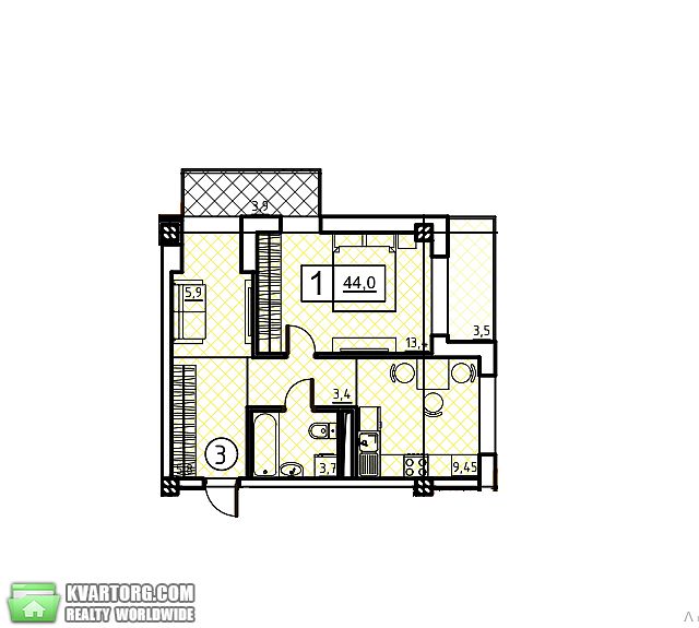 Sell 1-room apartment. Одесса, Гераневая — photo 5
