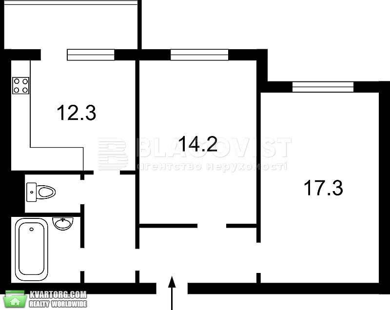 Sell 2-room apartment. Киев, Ващенка Григорія — photo 2
