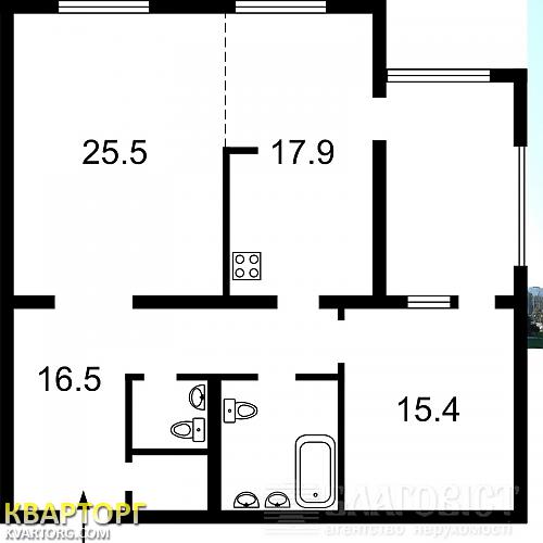 Sell 2-room apartment. Киев,  Героев Сталинграда пр — photo 2