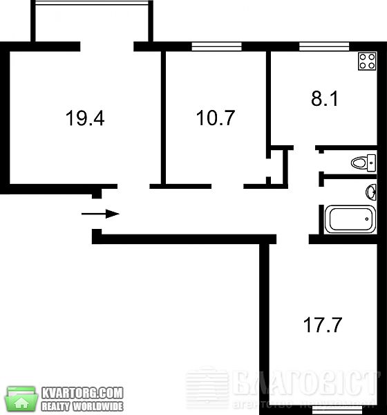 Sell 3-room apartment. Киев, Победы пр — photo 6