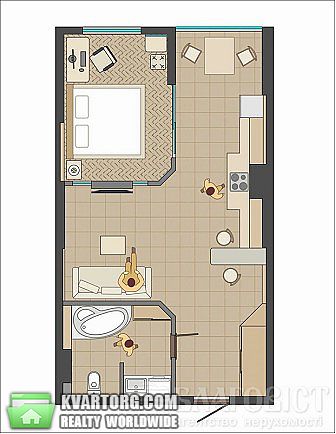 Sell 1-room apartment. Киев,  Жилянская — photo 3