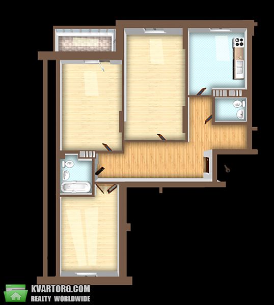 Sell 3-room apartment. Киев, Милославская — photo 4