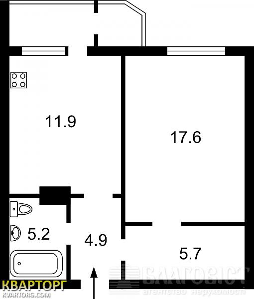 Sell 1-room apartment. Киев, Ахматовой А — photo 2