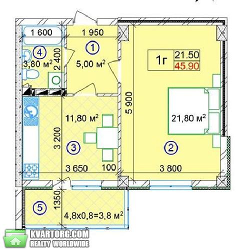 Sell 1-room apartment. Киев,  Строителей — photo 8
