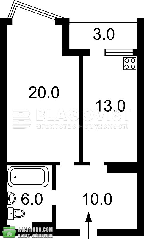 Rent out 1-room apartment. Киев,  Драгоманова — photo 9