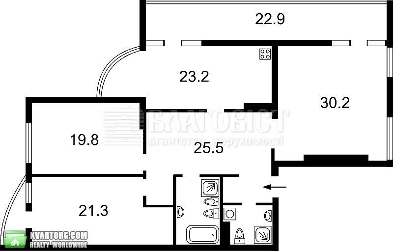 Sell 3-room apartment. Киев,  Франко — photo 3