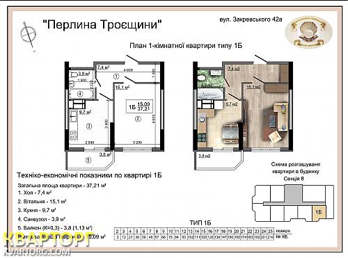 Sell 1-room apartment. Киев, Закревского — photo 3