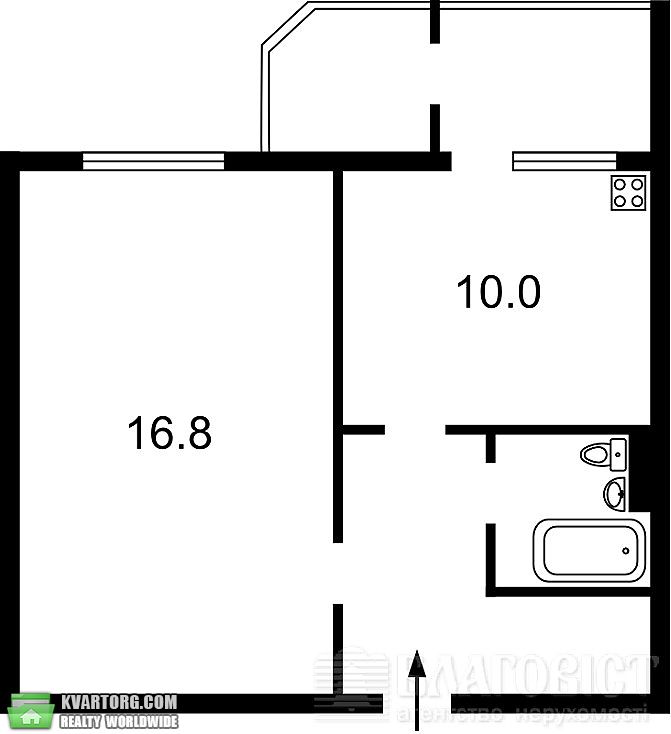 Sell 1-room apartment. Киев,  Комбинатная — photo 4