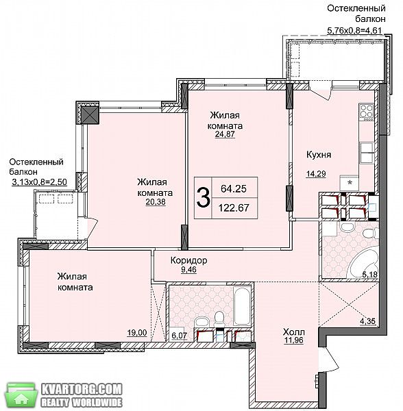 Sell 3-room apartment. Киев, Драгомирова — photo 6