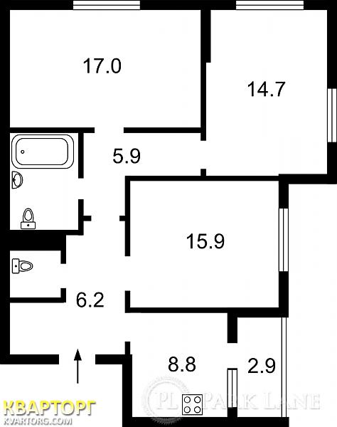 Sell 3-room apartment. Киев,  Красногвардейская — photo 4